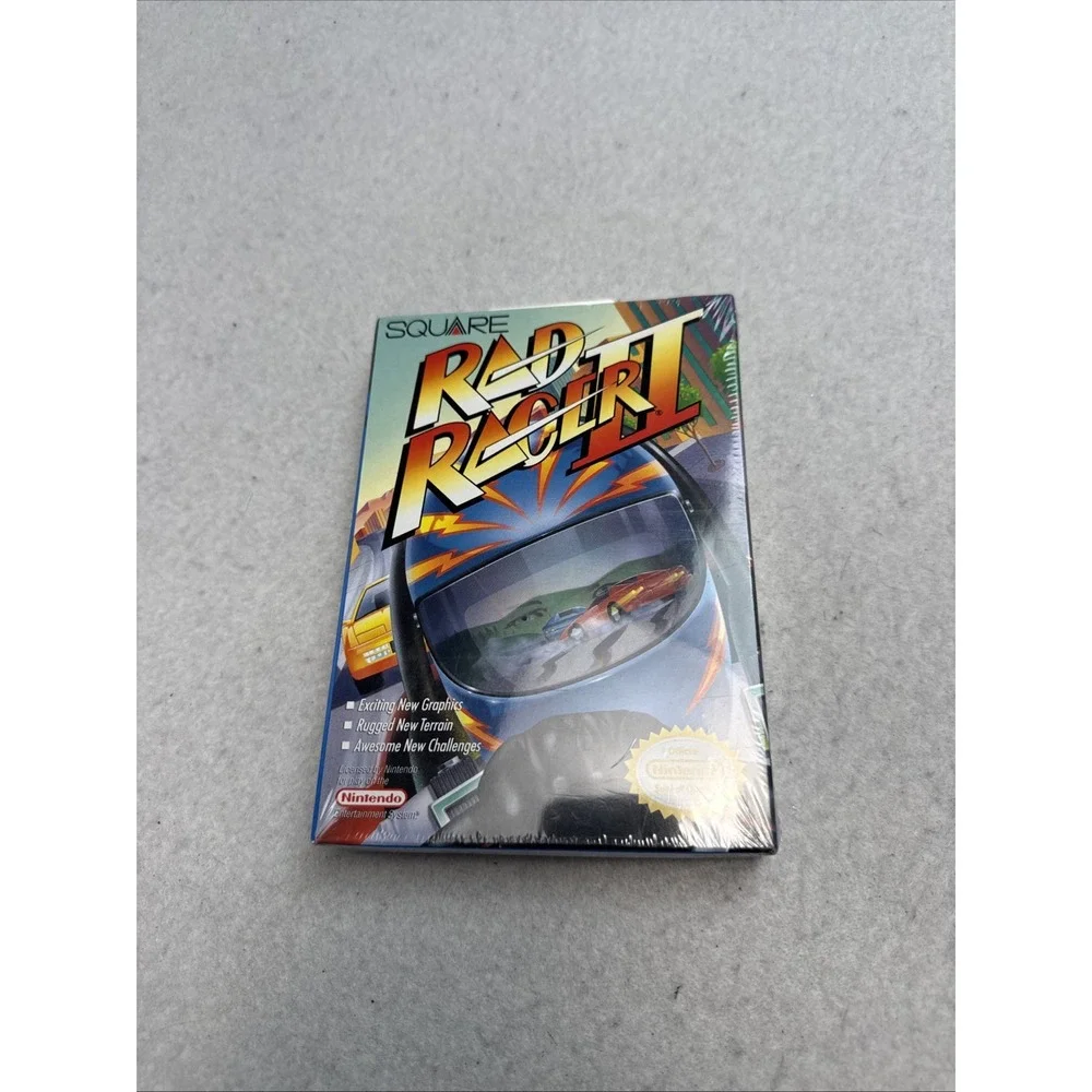 Vintage Rad Racer II Nintendo NES Sealed New Never Opened Factory Sealed
